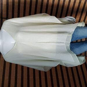 Chico's pale green Chiffon poncho